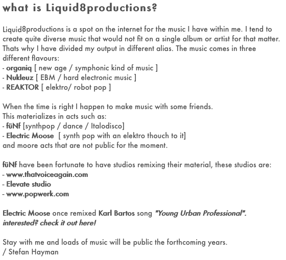 what is Liquid8productions?